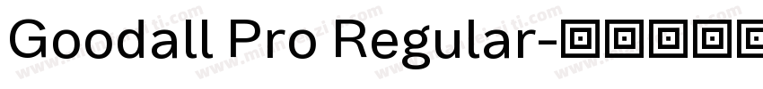 Goodall Pro Regular字体转换